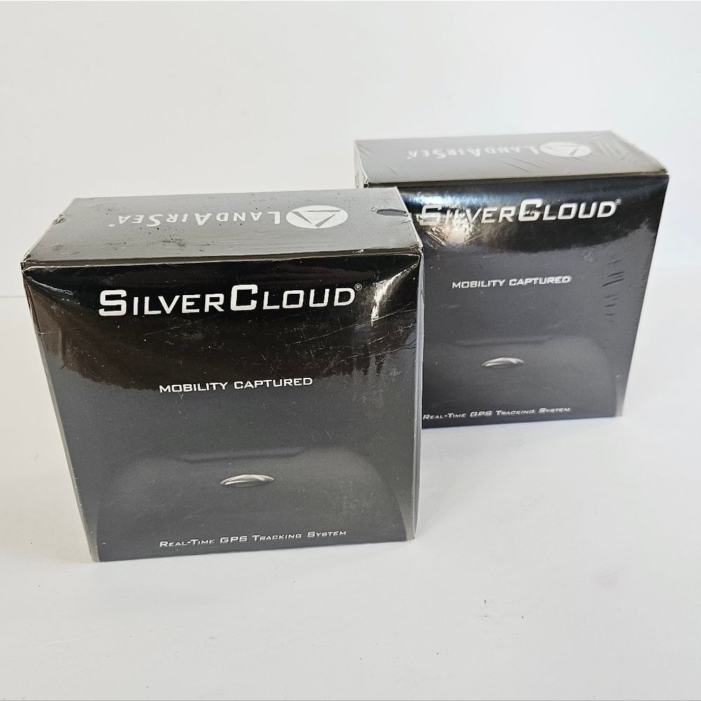 NIB LandAirSea SilverCloud Real-Time GPS Vehicle tracking Systems Set Of Two